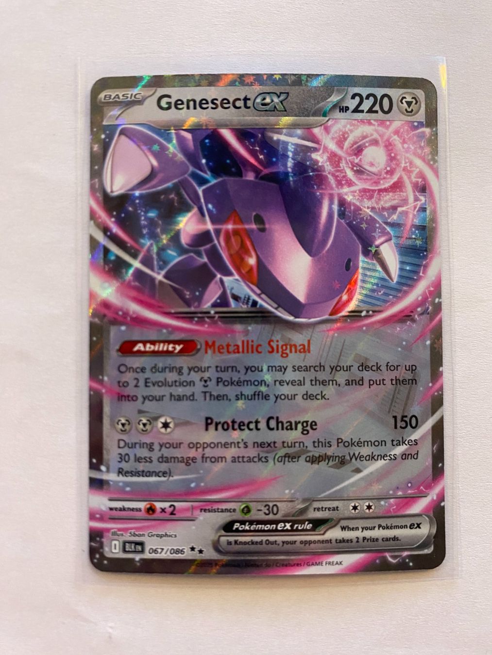 Pokémon Carte collezionabili: Pokemon Genesect EX 067/086 Black Bolt EN – Nuovo (secondo la descrizione) da Weingarten-Kalthäusern venduto da McGmavlo