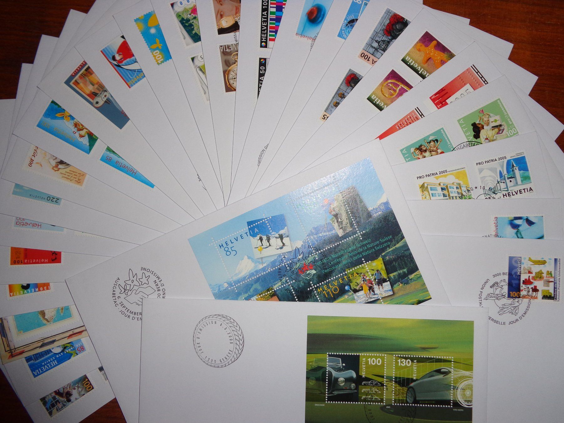 Tutti i francobolli: CH FDC Serie 2005 komplett – Usato da Bürglen TG venduto da StampGraf
