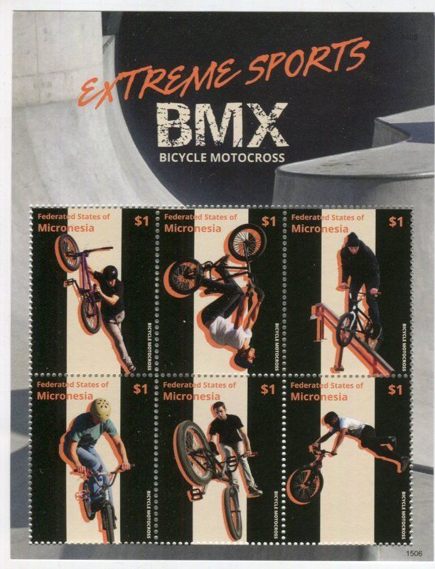 Alle Briefmarken: Block "Extremsport". Mikronesien – Neu und originalverpackt aus Basel von Butsch5