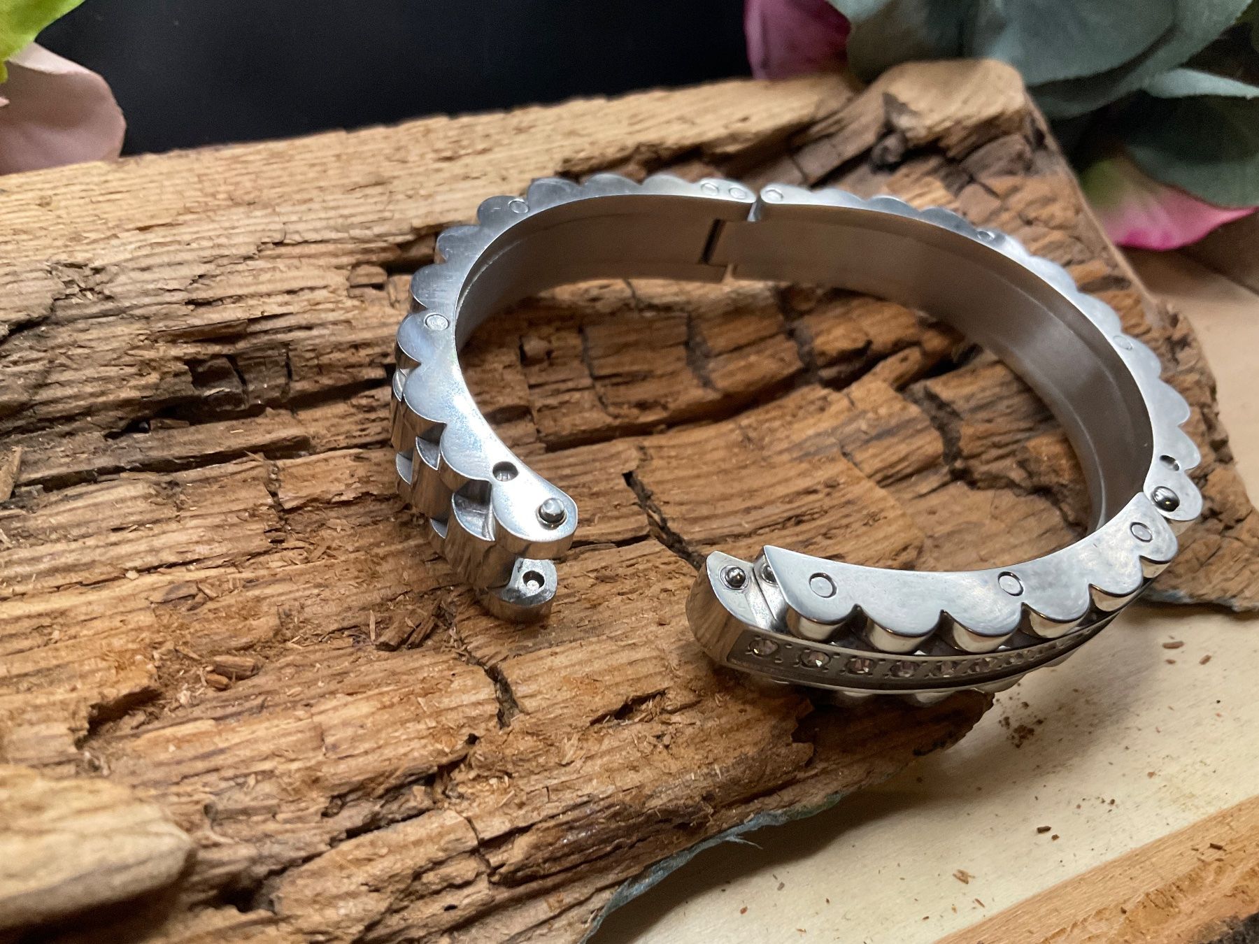 Armbänder & -reifen: Massiver Armreif aus Edelstahl – Neu (gemäss Beschreibung) aus luzern von Alpendorf1 3