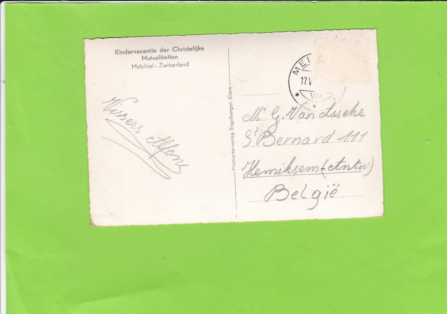 Cartoline postali: Barackendorf, Melchtal – Usato da St. Peterzell venduto da neckertal 1