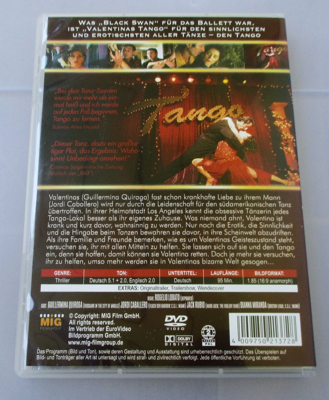 Tutti i DVDs: VALENTINAS TANGO - Rogelio Lobato – Usato da Wattwil venduto da Muriel10 1