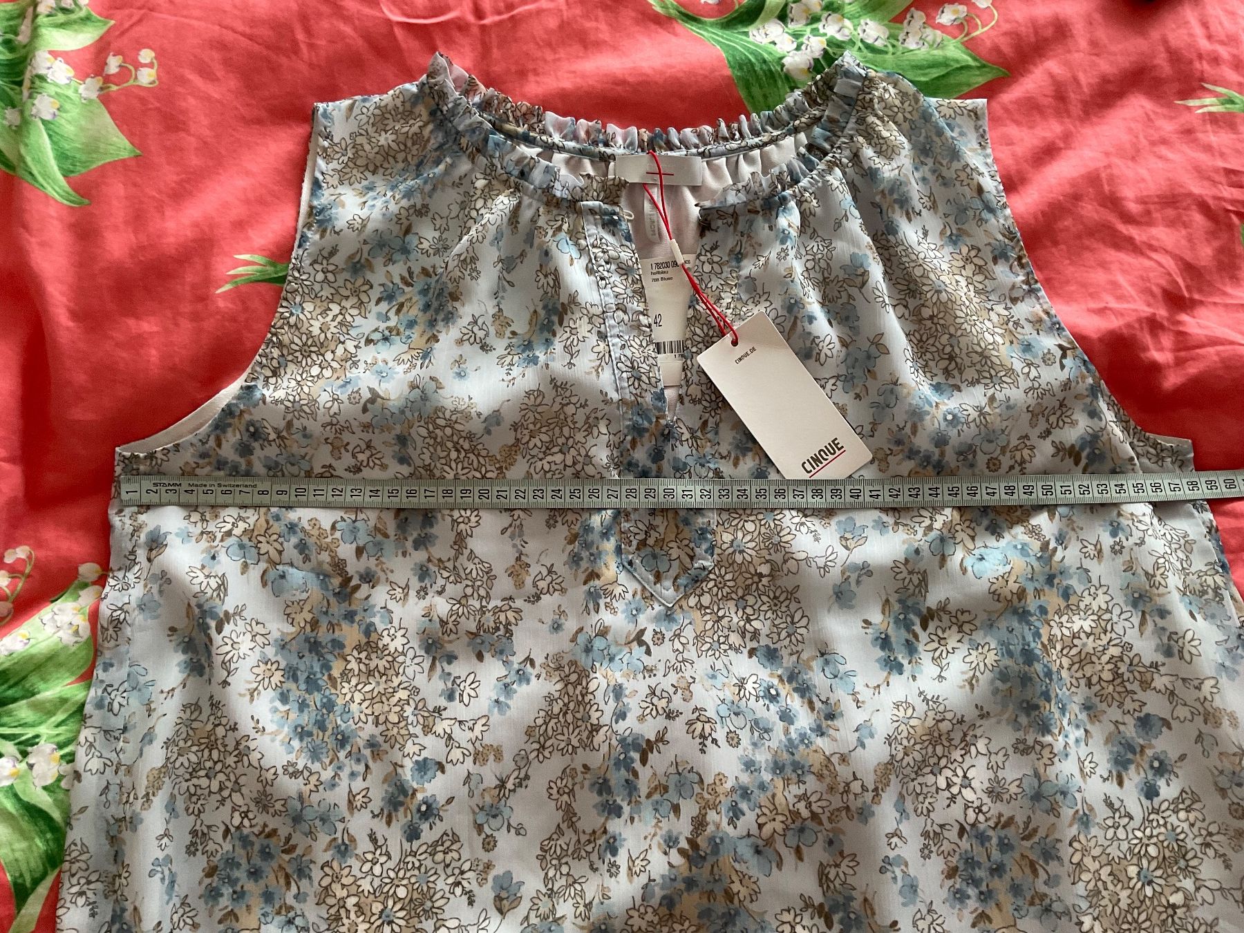 Cinque Camicette: CINQUE Bluse Top Gr 42 hellblau NEU NP 120 – Nuovo e nell'imballaggio originale da Urdorf venduto da alda02 5
