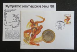 Münzbrief Olympische Sommerspiele Seoul