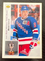 Brian Leetch James Norris Trophy Winner 1991-92 NYR Rangers