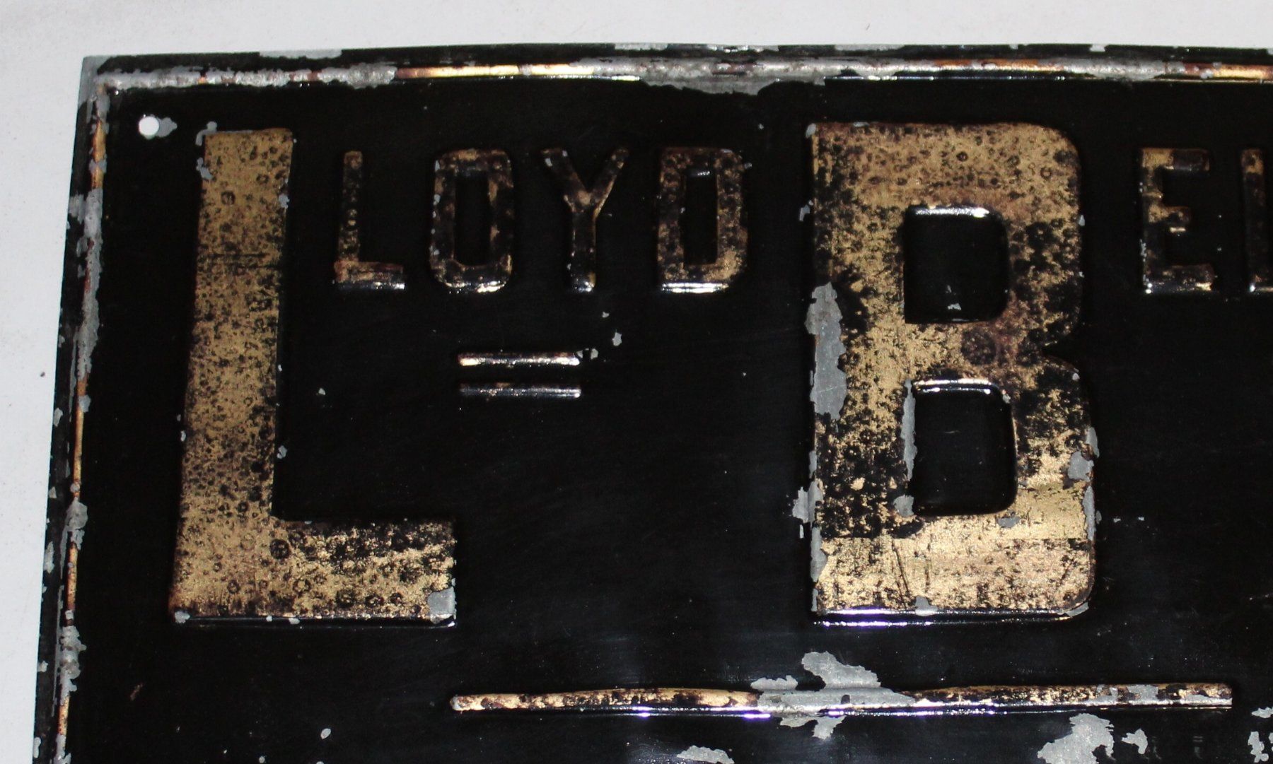 Schilder: Lloyd Belge Anvers Blechschild – Gebraucht aus Lüchingen von Aw67 1