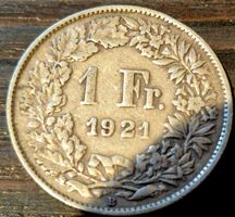 1 Franken silber Münze *1921*