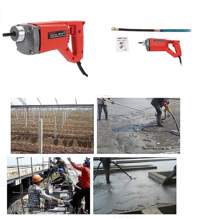 50W 1.5m Betonrüttler Rüttelflasche Flaschenrüttler Handrüttler Betonverdichter
