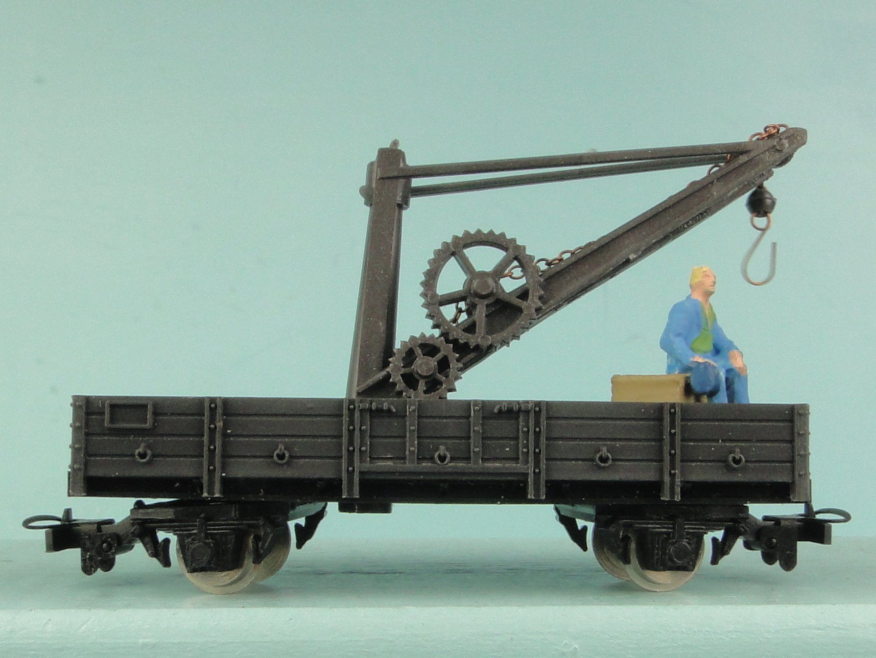 Egger-Bahn Modellini di ferrovie: Egger-Bahn H0e Kranwagen – Usato da Bülach venduto da cann11 4