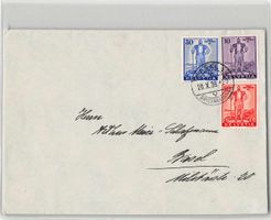 FDC W5-7, Frühdatum Basel 20.X.1936 -  GROSSE RARITÄT