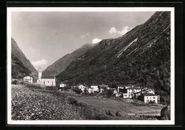 AK Campocologno, Totale mit Kirche, 1943