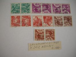 1938/42 KEHRDRUCK LANDSCHAFTSBILDER, SATZ. SBK 100.00