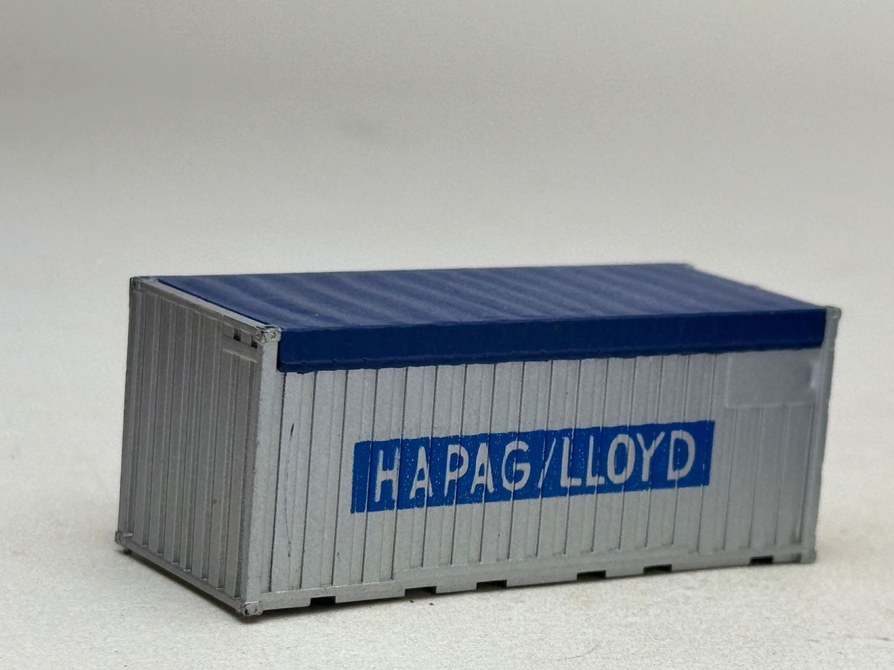 Modellini di ferrovie: EB- 20 Ft. Container Open Top Hapag Lloyd silbern – Usato da Elm venduto da Wikmtz 1