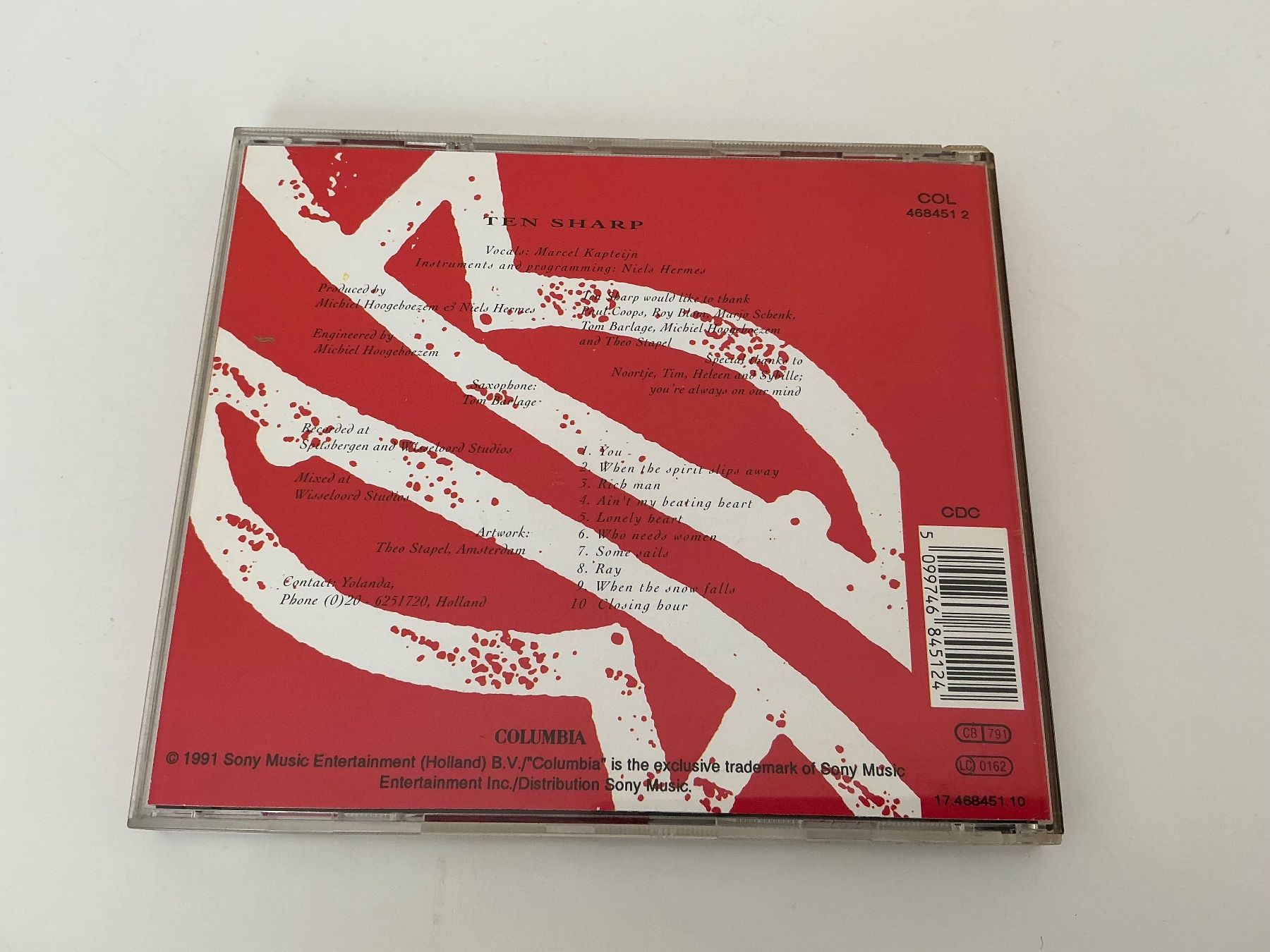 CD: Ten Sharp / Under the Water Line / 1991 – Usato da Dübendorf venduto da Troll_88 1