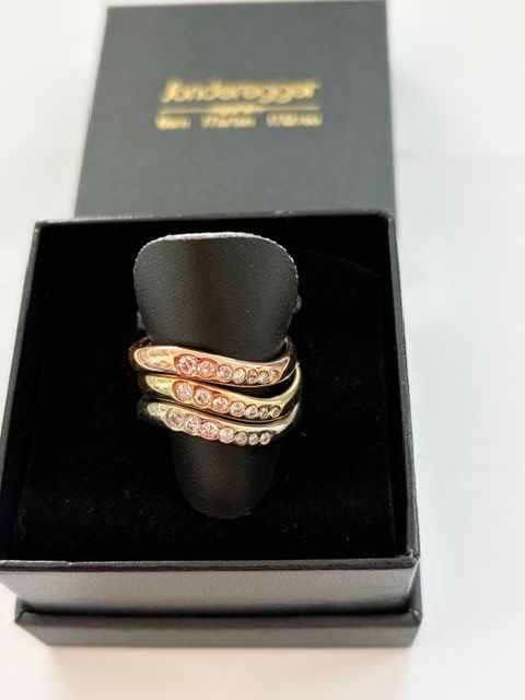 Anelli: Ring tricolor mit Brillanten – Nuovo (secondo la descrizione) da Bern venduto da Namhel