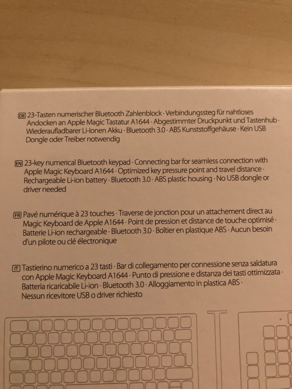 Tastiere: Bluetooth Keypad 2 – Nuovo (secondo la descrizione) da Rupperswil venduto da sige82 1