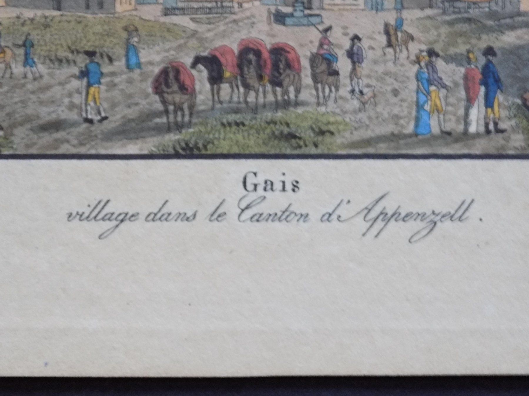 Incisioni: Gais Appenzell  koloriert – Usato da Risch venduto da Rischli15 2