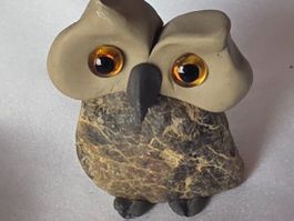 Eule Figur Naturstein Handgemacht wunder schön sie Foto