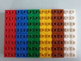 Lego Duplo (46) 24 Bausteine 2x2 Noppen