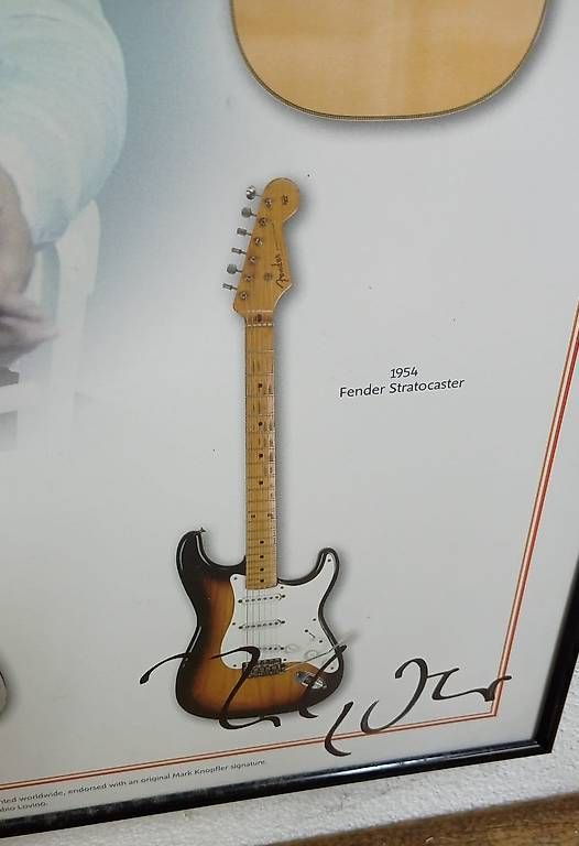 Poster & Bilder: Super rare handsignierte Litho Mark Knopfler Gitarren 2008 – Gebraucht aus Oberwil b. Zug von Gto469 1