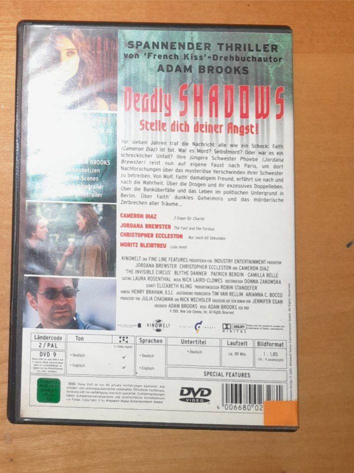 Tutti i DVDs: DVD - Deadly Shadows mit Jordana Brewster, – Usato da Steffisburg venduto da FutureOne 1