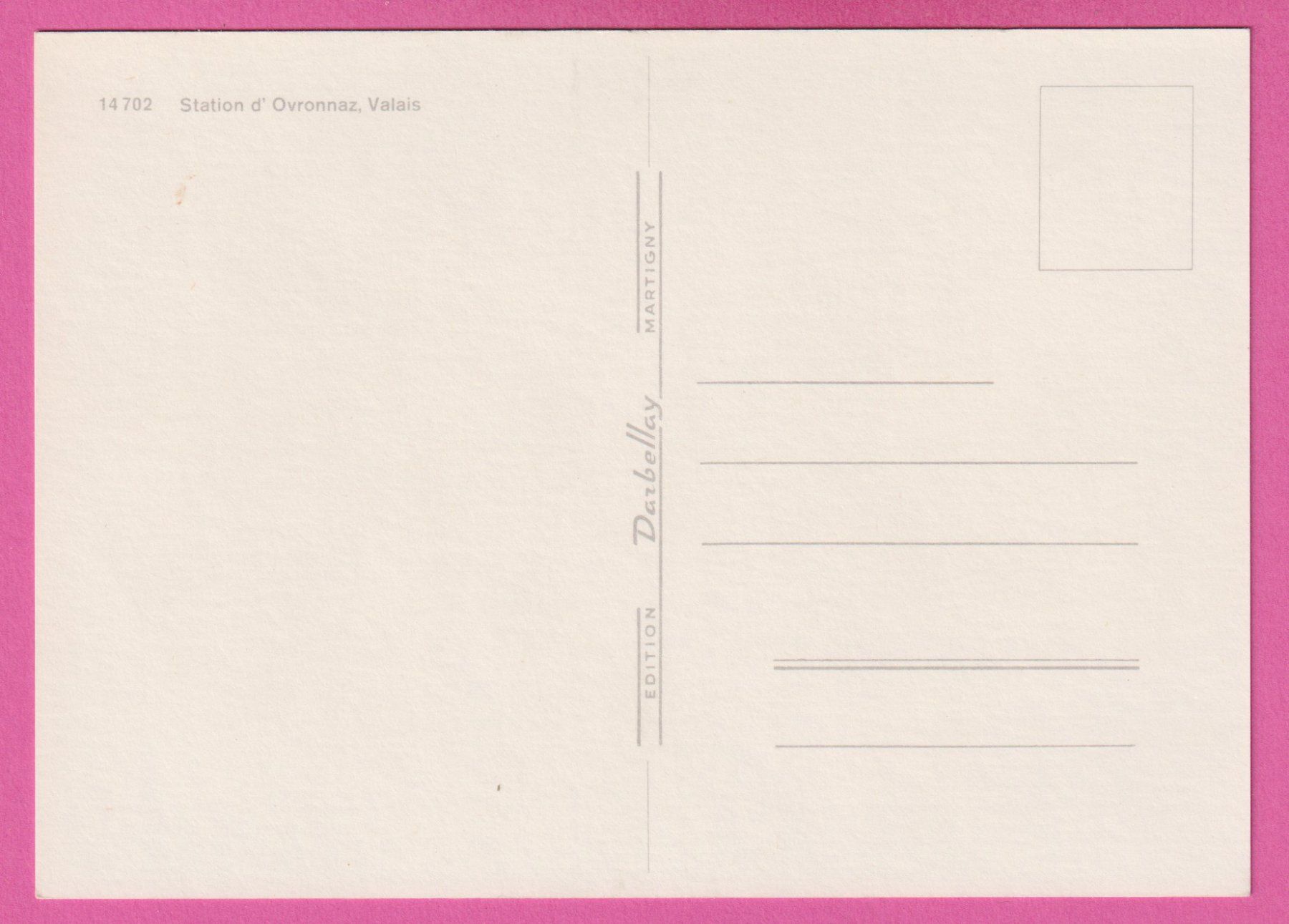 Cartoline postali: Station d'Ovronnaz Wallis belebt – Usato da Einsiedeln venduto da dillie 1