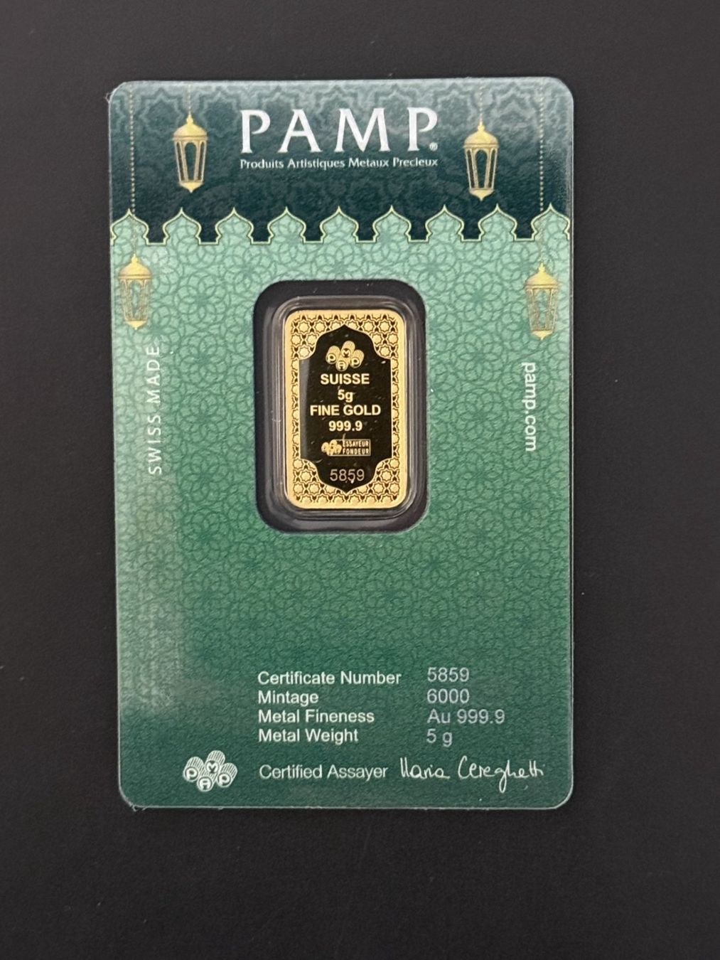 Pamp Edelmetalle: Goldbarrren 5 g Pamp Swiss Made – Neu und originalverpackt aus Untersiggenthal von byiggy 1