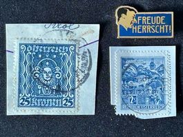 Österreich Kronen-Zeit 1916 & 2 Schilling Klagenfurt 1920 ✔️
