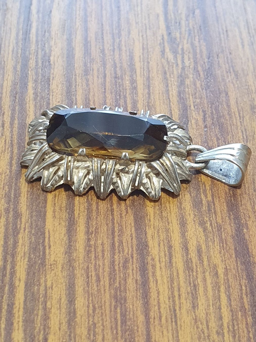Anhänger: Antiker Jugendstil Madeira Citrin oder Rauchquarz Anhänger – Gebraucht aus Wohlen AG von palmsprings 6