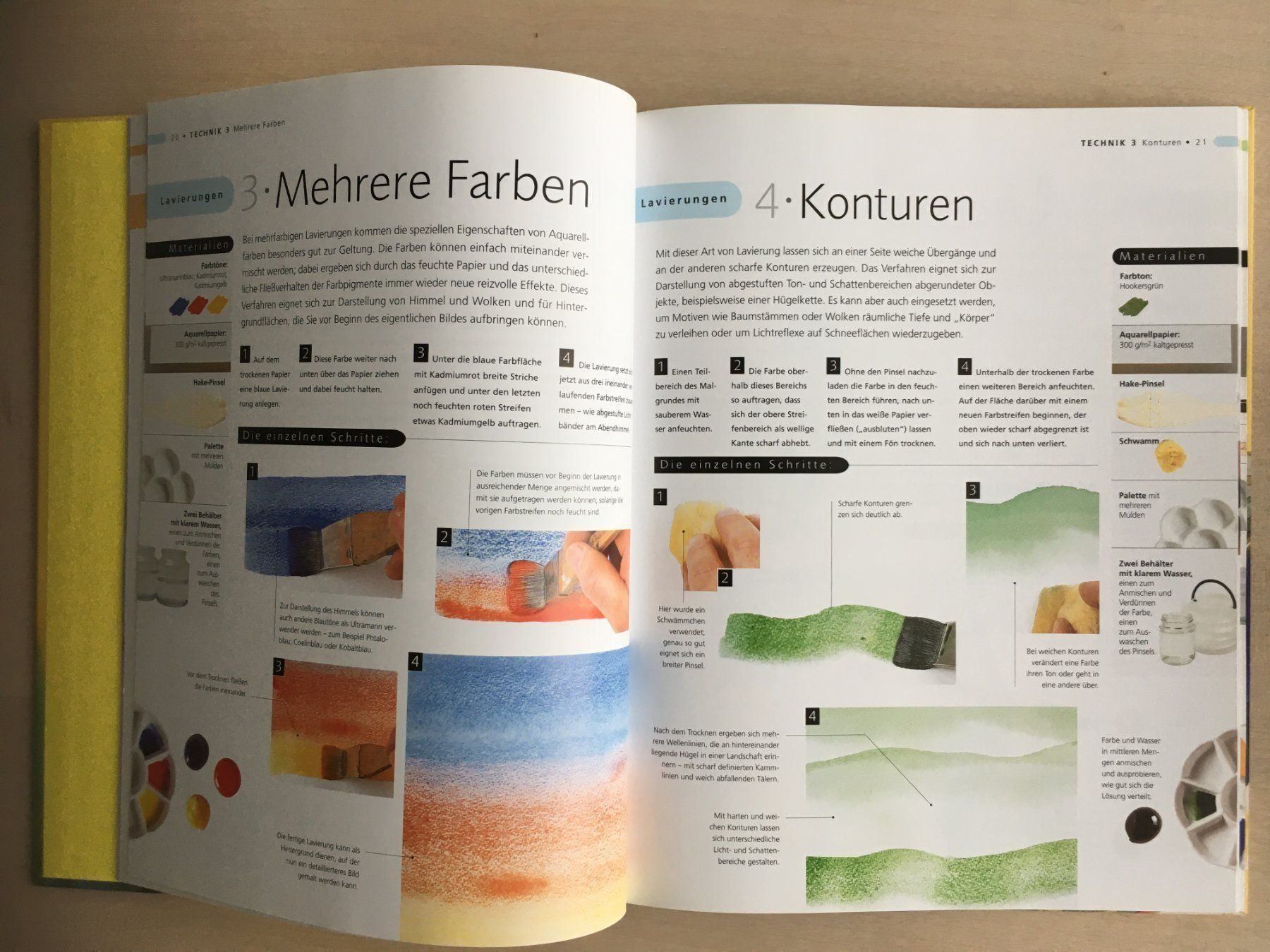Libri: Der Aquarellkurs - Grundtechniken lernen – Usato da Uetendorf venduto da Florabella01 2