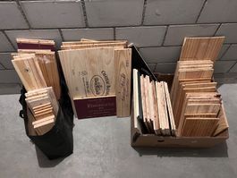 Weinkisten Fronten, diverse über 60 Stück