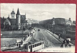 Zürich Bahnhof mit alter Strassenbahn 