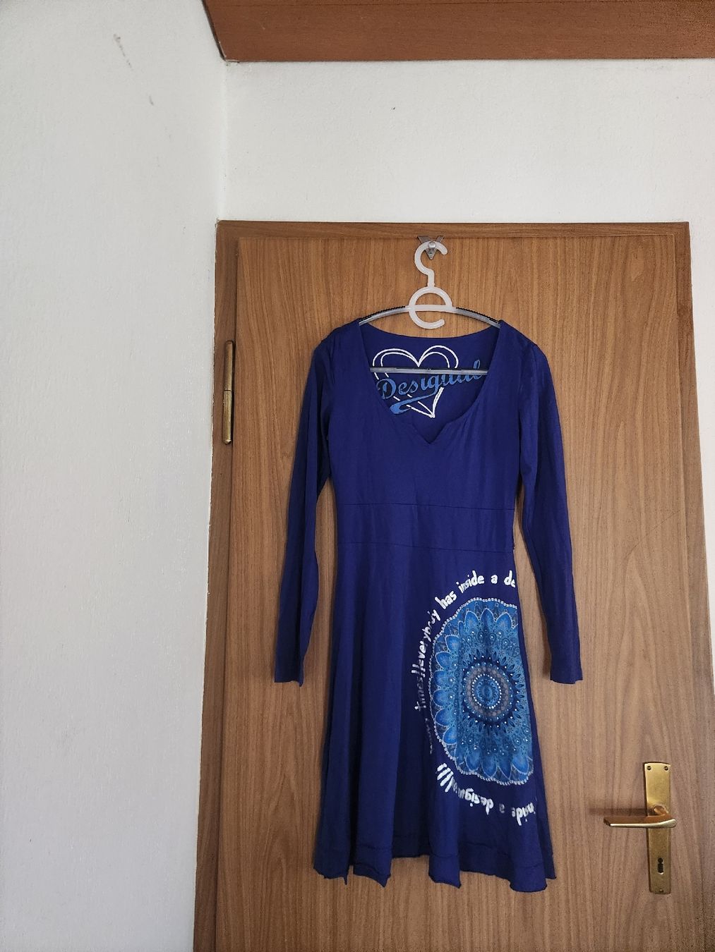 Desigual Robes: Robe Desigual bleue imprimée taille S  – D'occasion à Niedergösgen par Eva2410 1