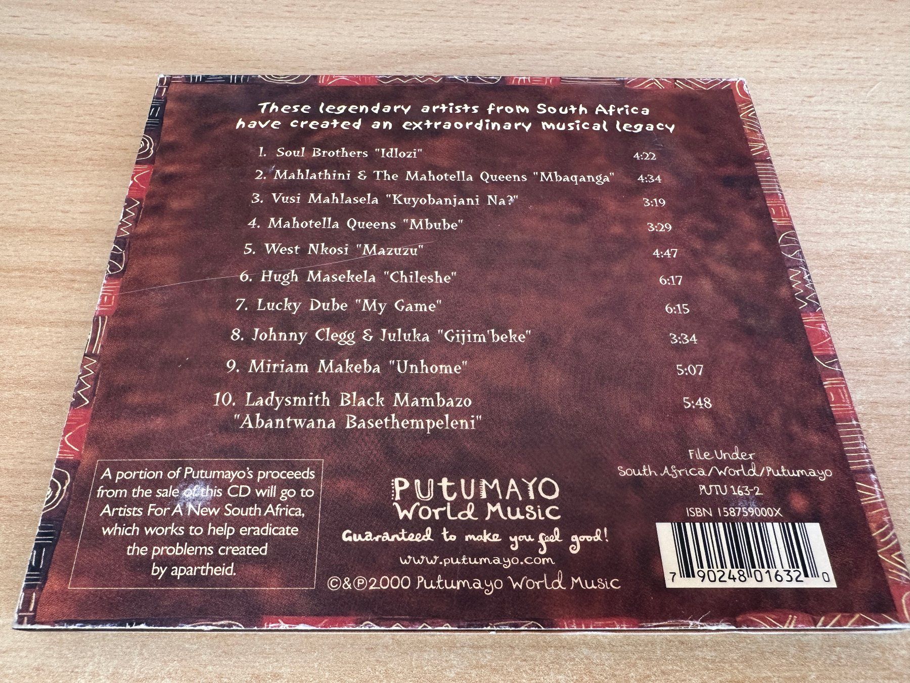 CDs: Various – South African Legends – Gebraucht aus Rikon im Tösstal von Alpenmutz 1