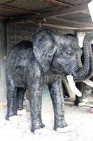 Brunnen Skulptur Elefant Wasserspeier Elephant Springbrunnen