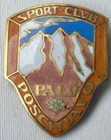 SPORT CLUB POSCHIAVO PALÜ altes Email Abzeichen by Huguenin