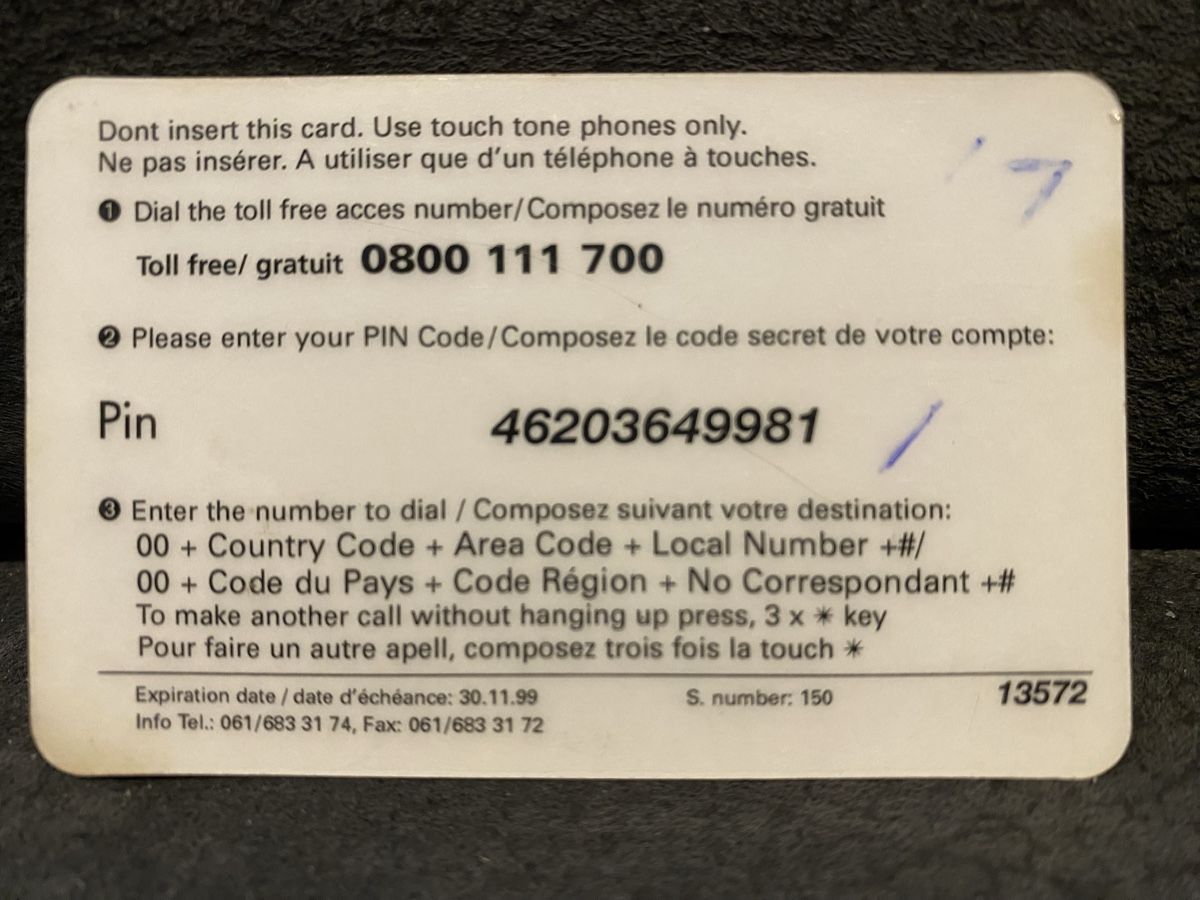 Telefon- & Taxkarten: Carte – Gebraucht aus Lausanne von babacard10 1