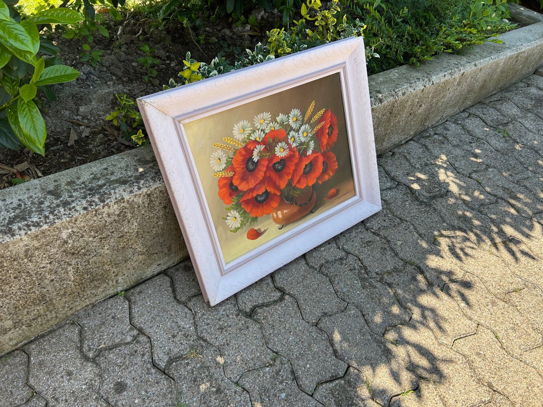Dipinti: Bild Blumen von Fred Grossglauser – Usato da Binningen venduto da Kilini 1