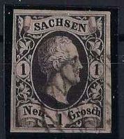 Altdeutschland 1851 Sachsen 1 Neu-Groschen gest.