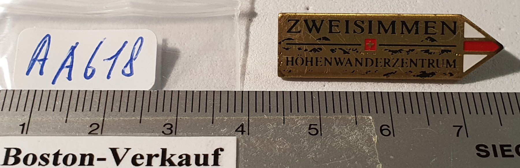 Spille & Fermagli: AA618 - Brosche Zweisimmen Höhenwanderzentrum Schweiz – Usato da Reinach BL venduto da Boston-Verkauf 2