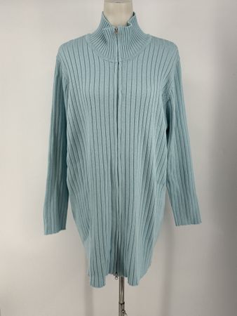 Strickjacke mit Reissverschluss Gr. 52/54 von So bin ich