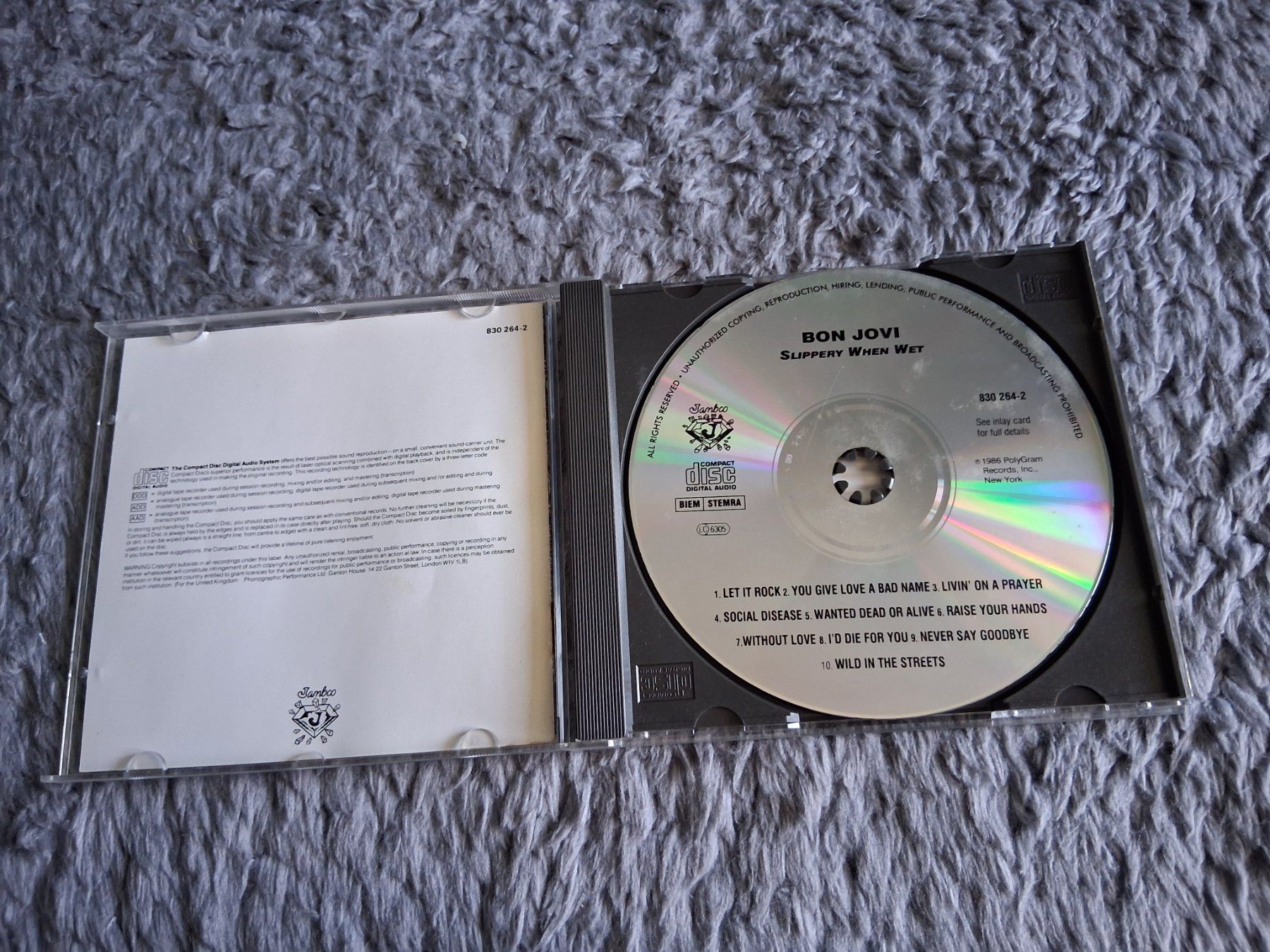 CDs: BON JOVI      SLIPPERY WHEN WET     CD – Gebraucht aus Wetzikon ZH von Ramones01 2