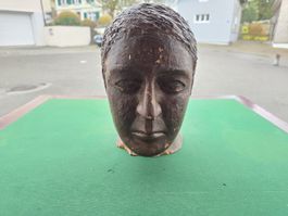 Antike Büste, Skulptur, Vintage Dekoration für Kenner.