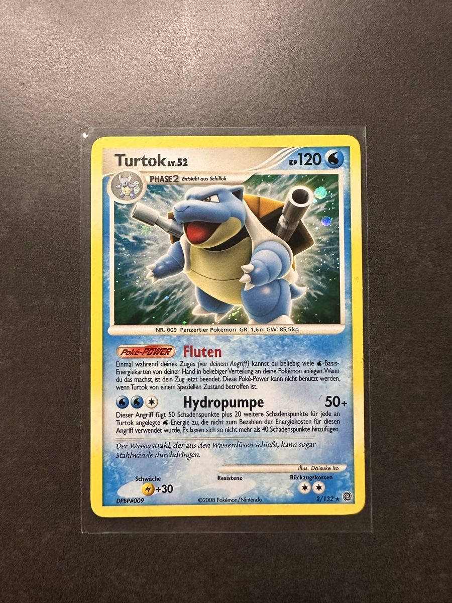 Pokémon Carte collezionabili: Pokémon Turtok LV.52 2/132 Holo DE 2008 – Nuovo (secondo la descrizione) da Walliswil b.Wangen venduto da Swiss-Trading-Bros