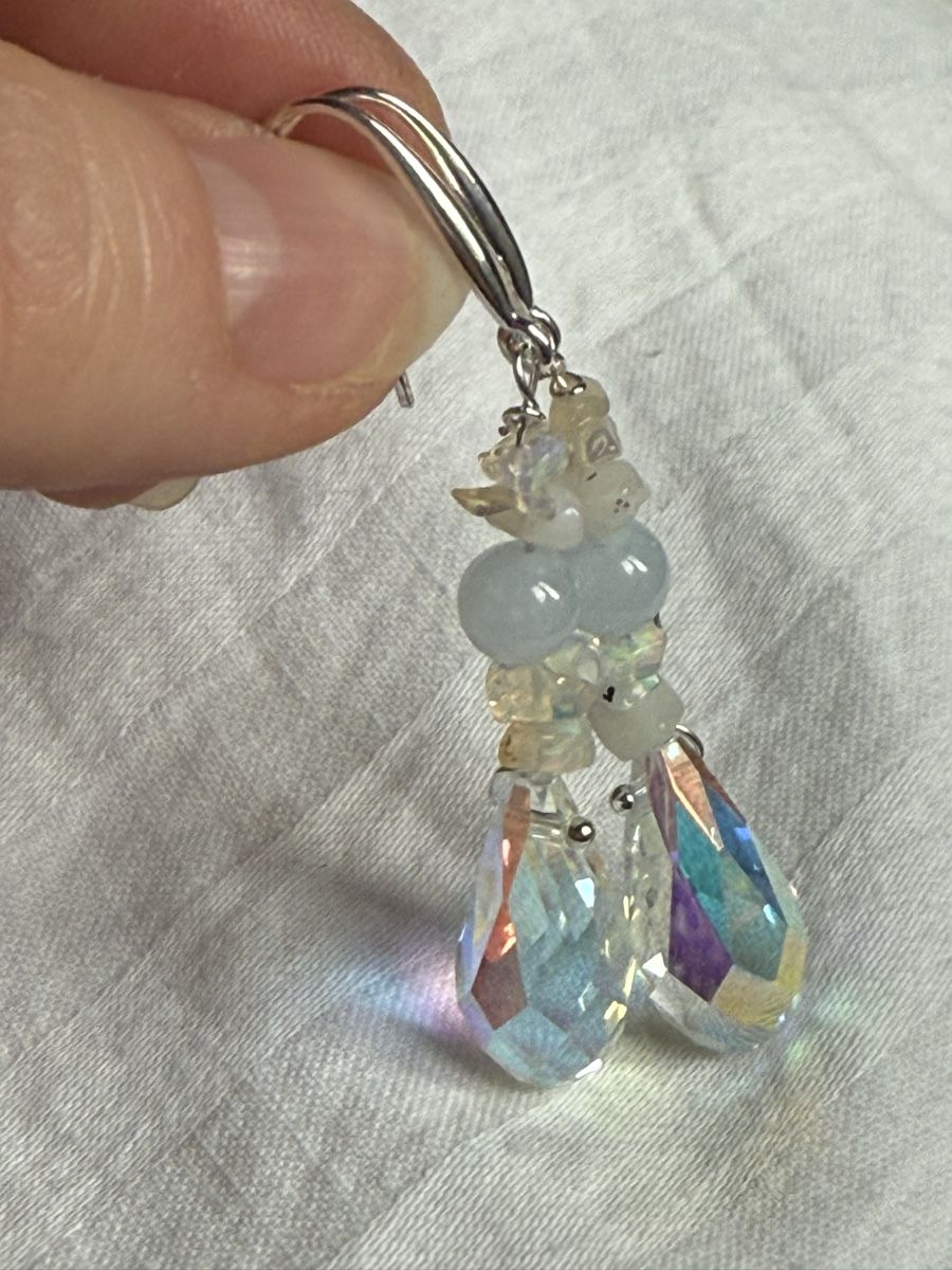 Orecchini pendenti & Orecchini a lobo: Opal, Aquamarin & Swarovski Crystalls NEU – Nuovo e nell'imballaggio originale da Basel venduto da Chili007 7