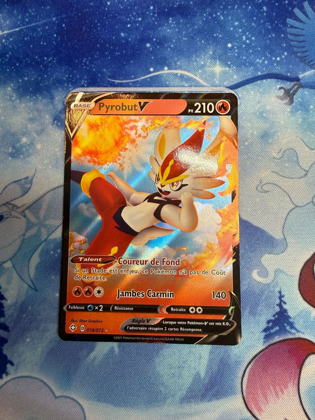 Pokémon Carte collezionabili: Pyrobut V - SHF 018 FR – Nuovo (secondo la descrizione) da Courgenay venduto da ScamBoxOff