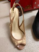 Damenschuhe Sandalen mit Absatz Schlangenlederoptik Gröss...