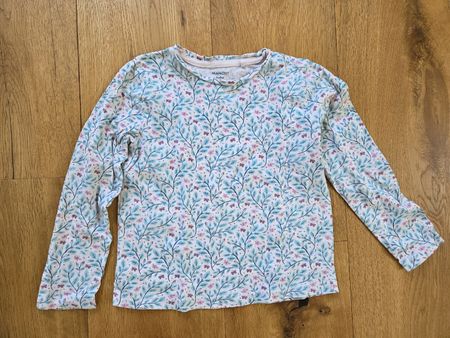 Manor Baby Langarmshirt Gr. 98, Blumen, Bio