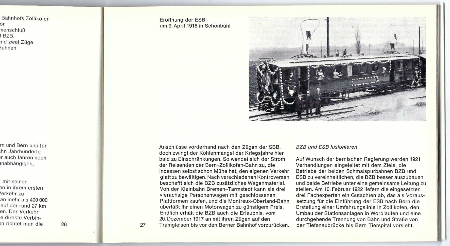 Libri: 50 Jahre Solothurn - Bern - Bahn.1966. – Usato da Horw venduto da SwissSteamMemories 2