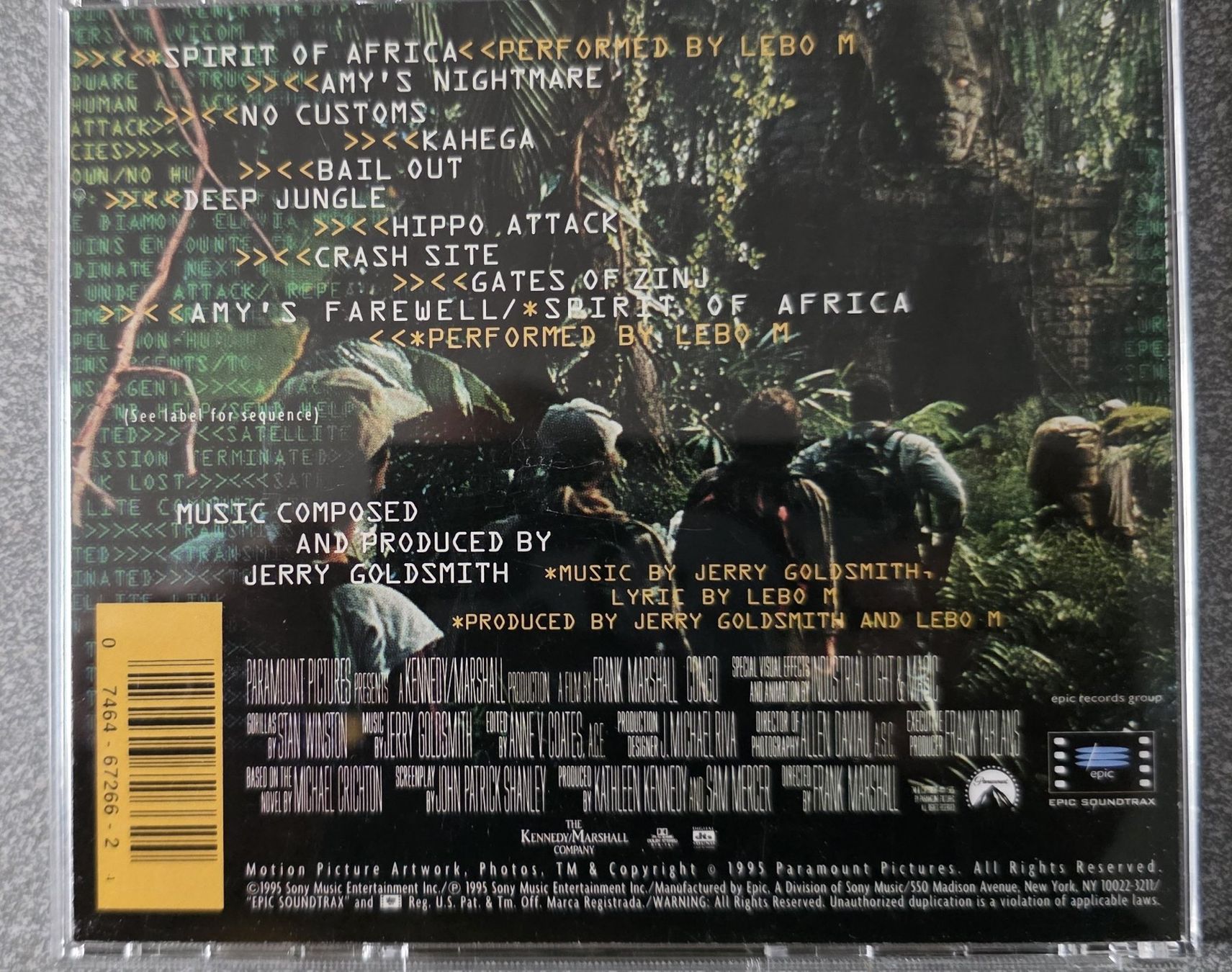 CD: Congo - Original Motion Picture Soundtrack CD – Usato da Oetwil am See venduto da fineli2 1